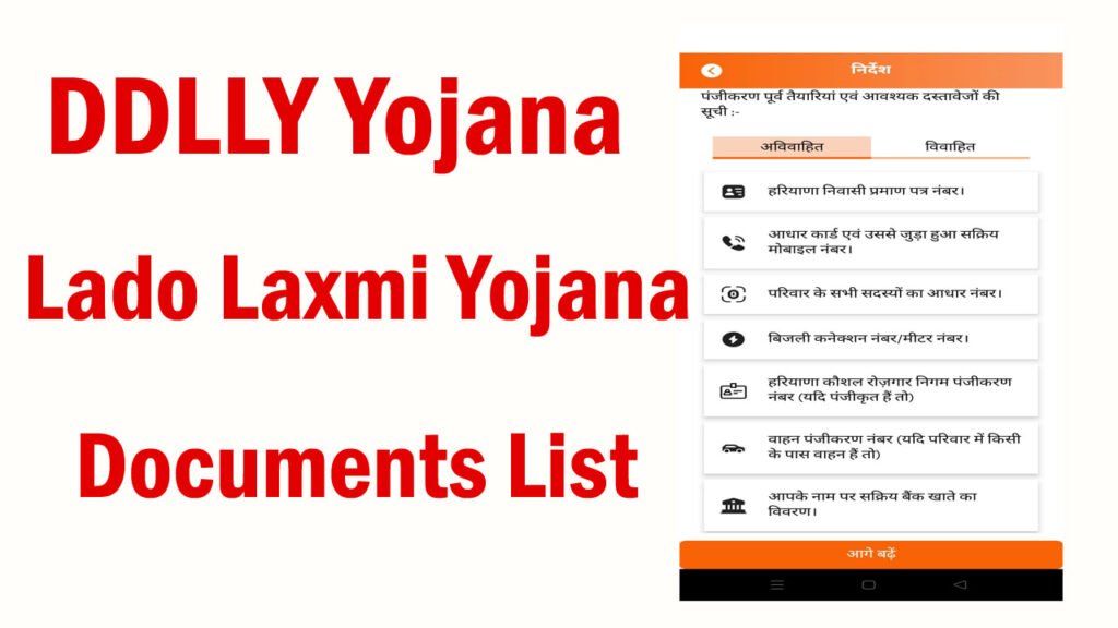 Lado Laxmi Yojana Documents List 2025