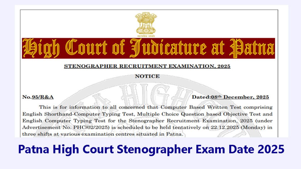 Patna High Court Stenographer